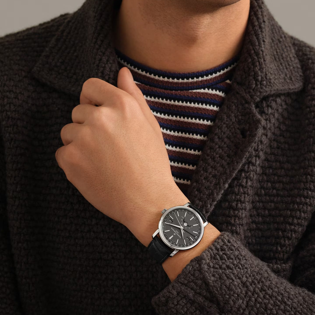 Orologio in oro bianco Traditionnelle Calendario Completo Vacheron constantin