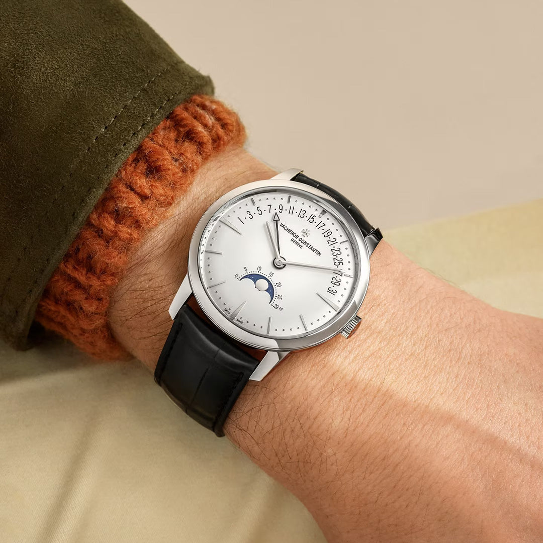 Watch in white gold Patrimony Moon Phase Retrograde Date Vacheron constantin