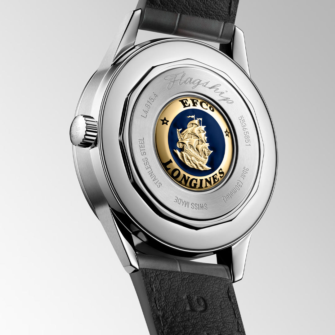Orologio in acciaio Flagship Heritage Moonphase Longines