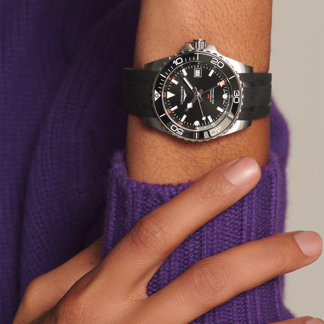 Orologio in acciaio HydroConquest GMT Longines