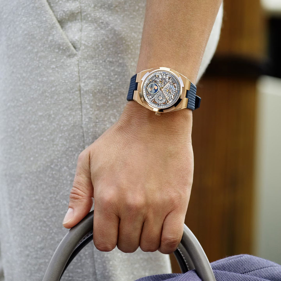 Watch in rose gold Overseas Perpetual Calendar Ultra-Thin Skeleton Vacheron constantin