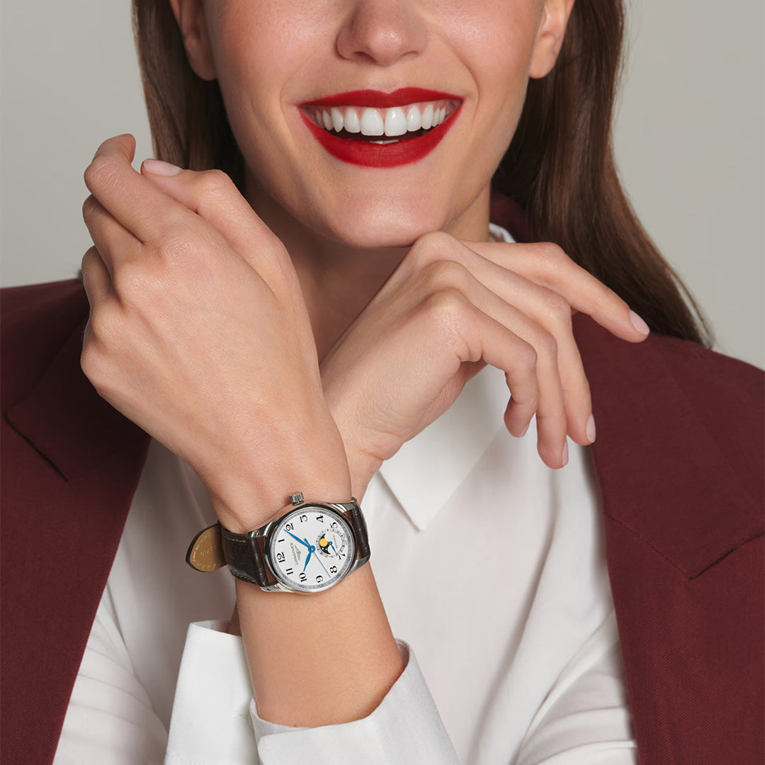 Watch in steel Master Collection Moonphase Longines