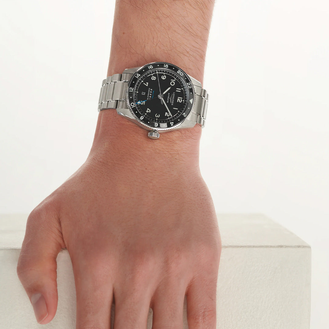 Watch in steel Spirit Zulu Time Longines