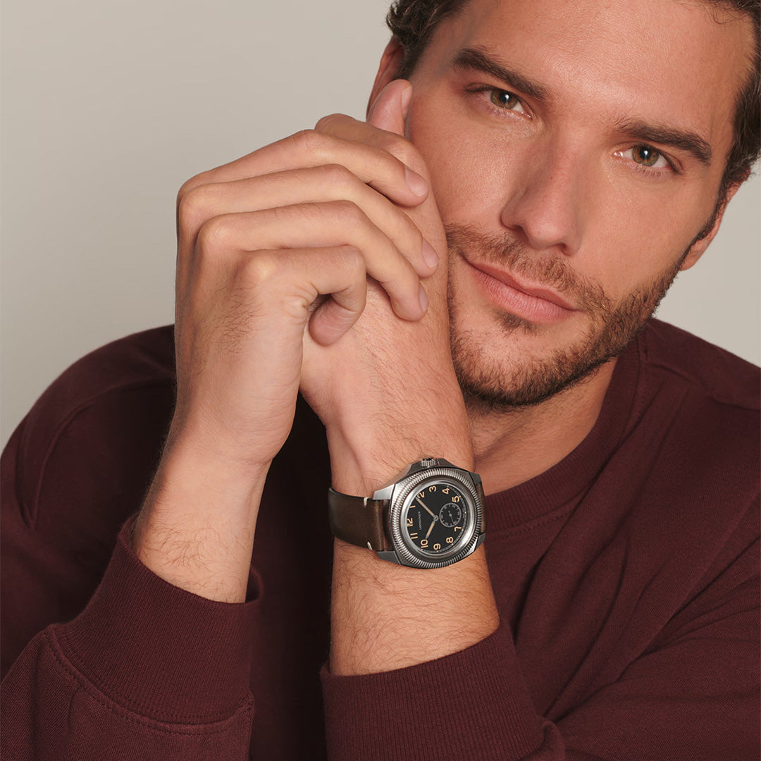 Watch in steel Pilot Majetek Longines