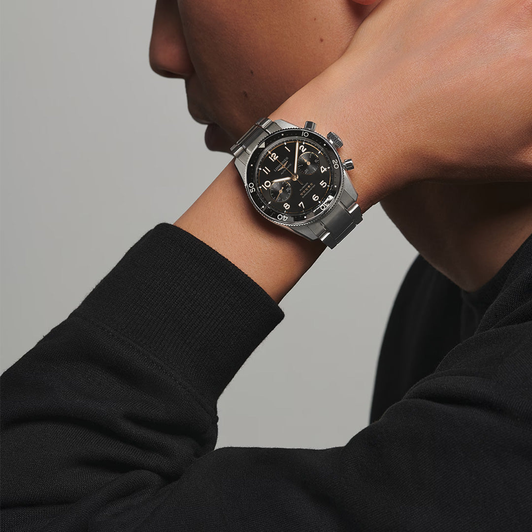 Watch in steel Spirit Flyback Longines