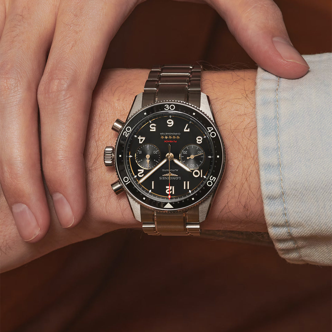 Watch in titanium Spirit Flyback Titanium Longines