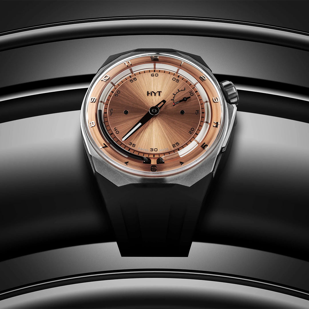 Watch in titanium T1 Titanium Salmon Hyt