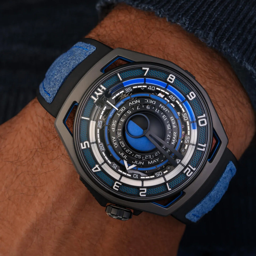 Orologio in titanio Moon Runner Supernova Blue Hyt