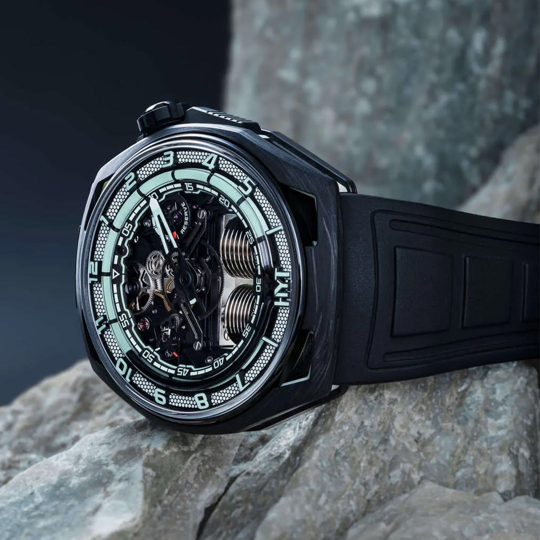 Watch in carbon Hastroid White Neon Hyt