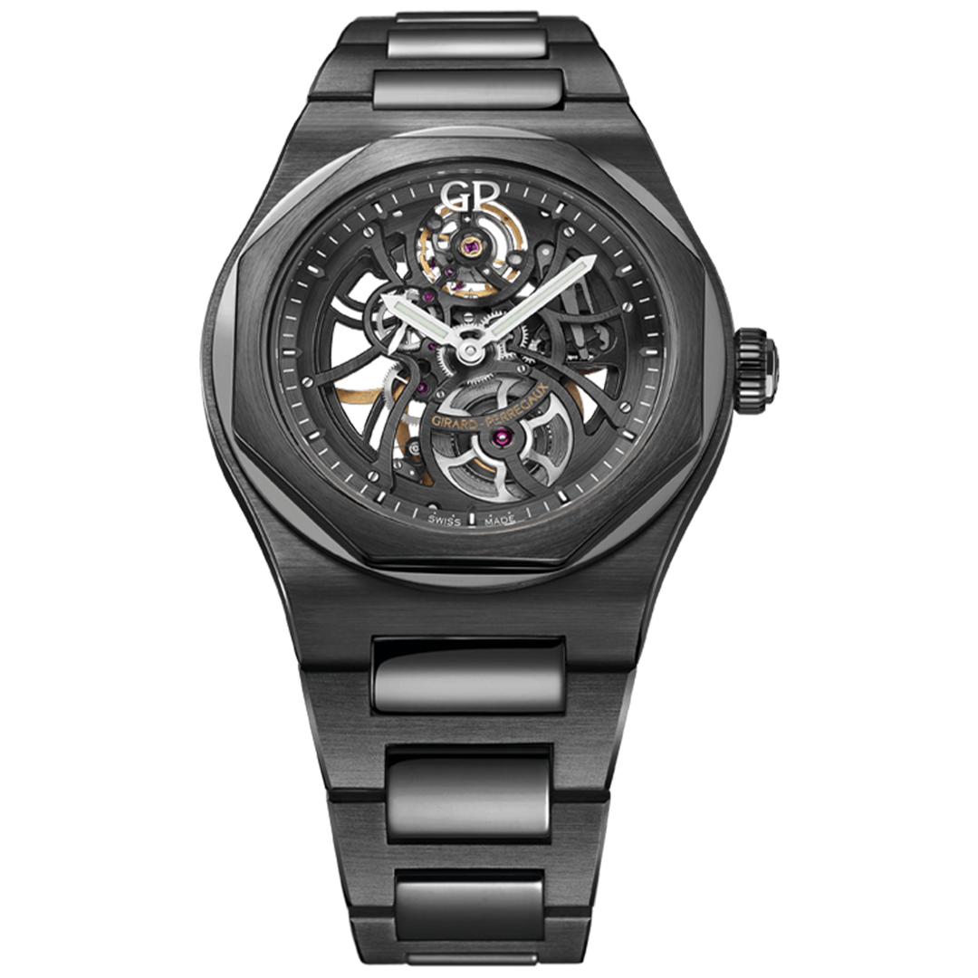 Watch in ceramics Laureato Skeleton Ceramic Girard perregaux