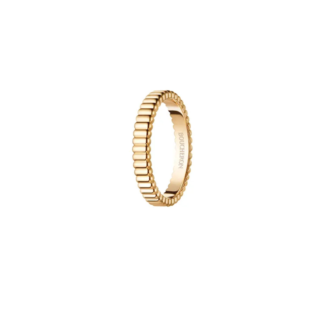 Gioiello in oro giallo Fede Nuziale Grosgrain Boucheron