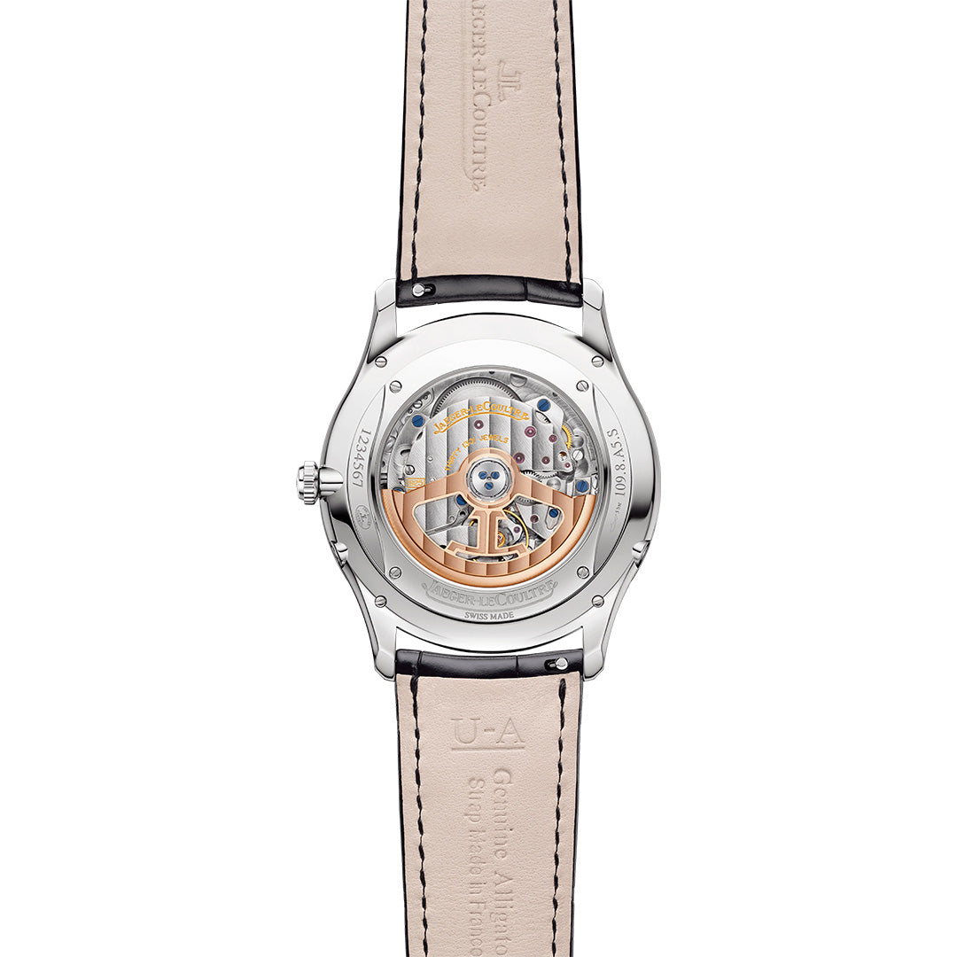 Watch in steel Master Ultra Thin Moon Jaeger-lecoultre