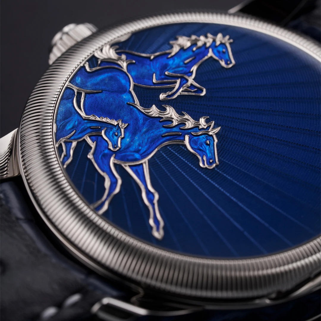 Watch in oro bianco La Esmeralda Tourbillon 