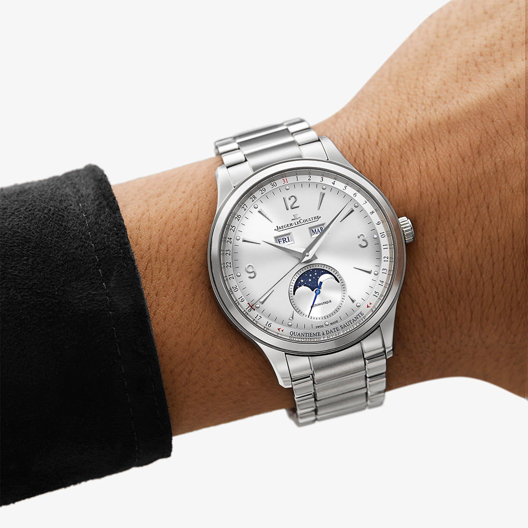 Watch in steel Master Control Calendar Jaeger-lecoultre
