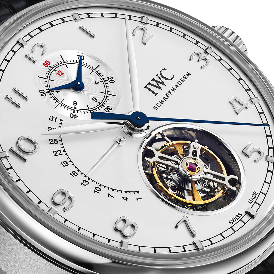 Orologio in platino Portugieser Tourbillon Rétrograde Chronograph Iwc
