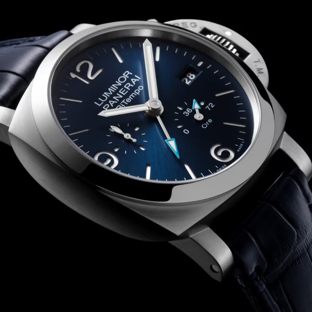 Watch in steel Luminor BiTempo Power Reserve Panerai