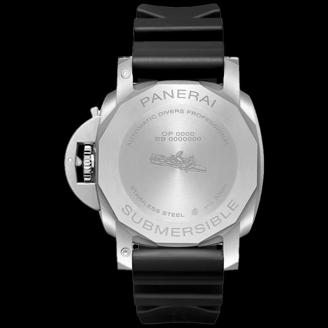 Watch in steel Submersible Bianco Panerai