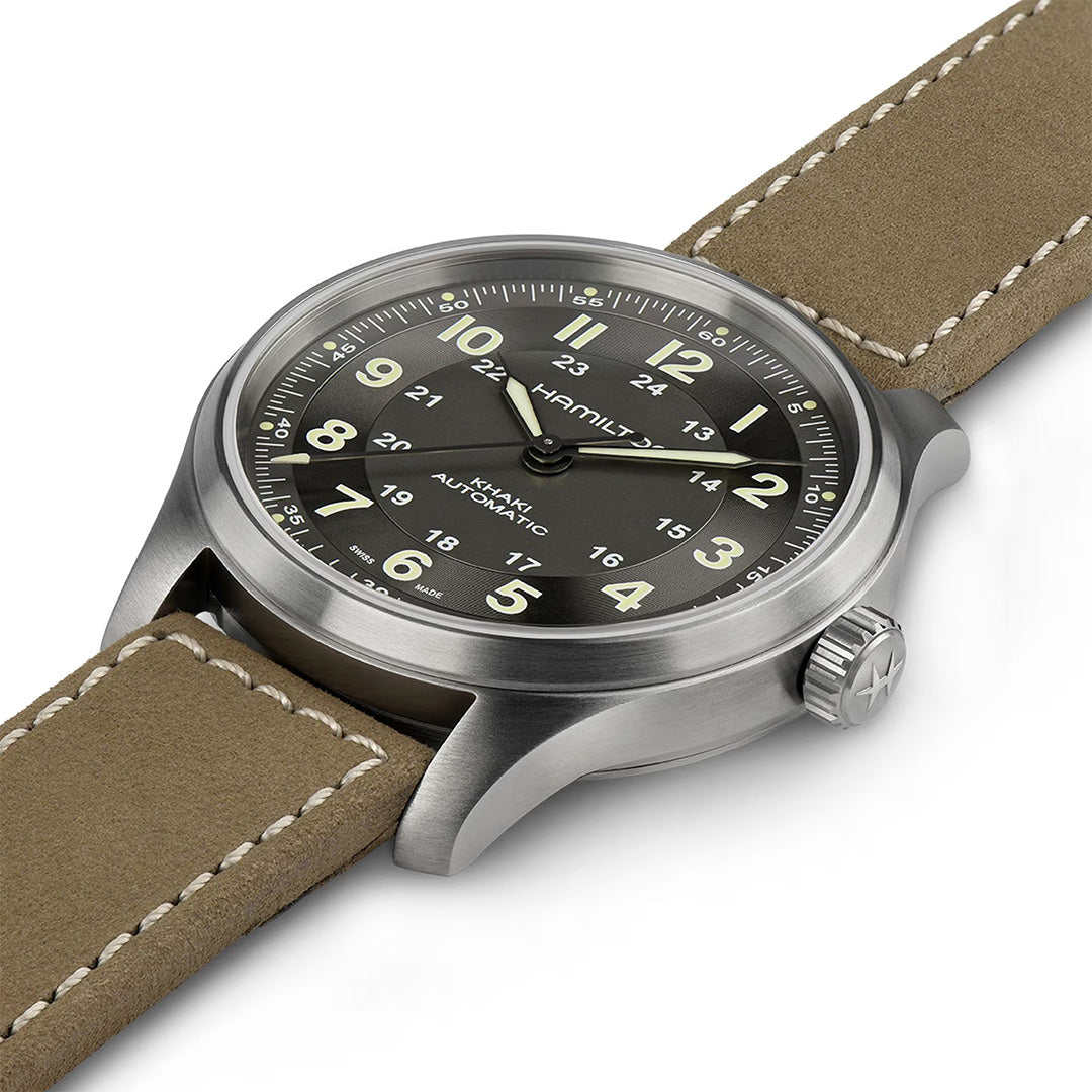 Watch in titanium Khaki Field Titanium Auto Hamilton