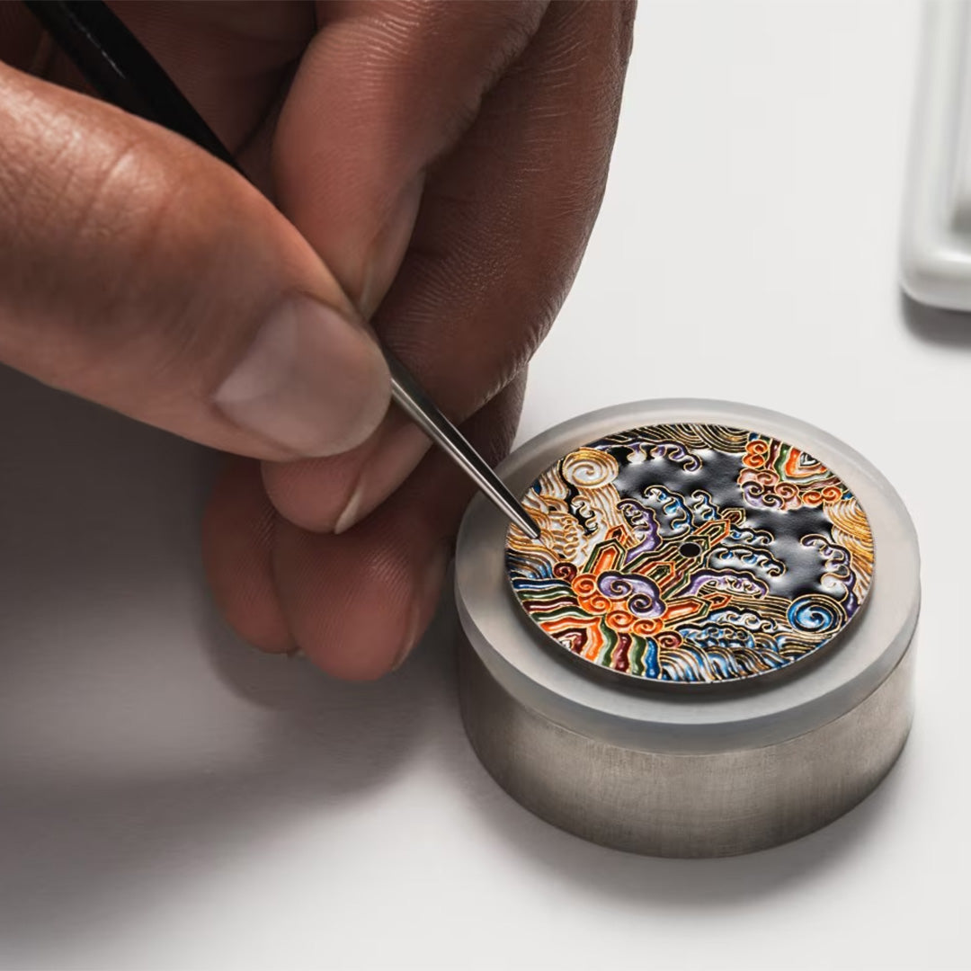 Watch in oro rosa Métiers d'Art Tribute to traditional symbols - Eternal flow Vacheron constantin