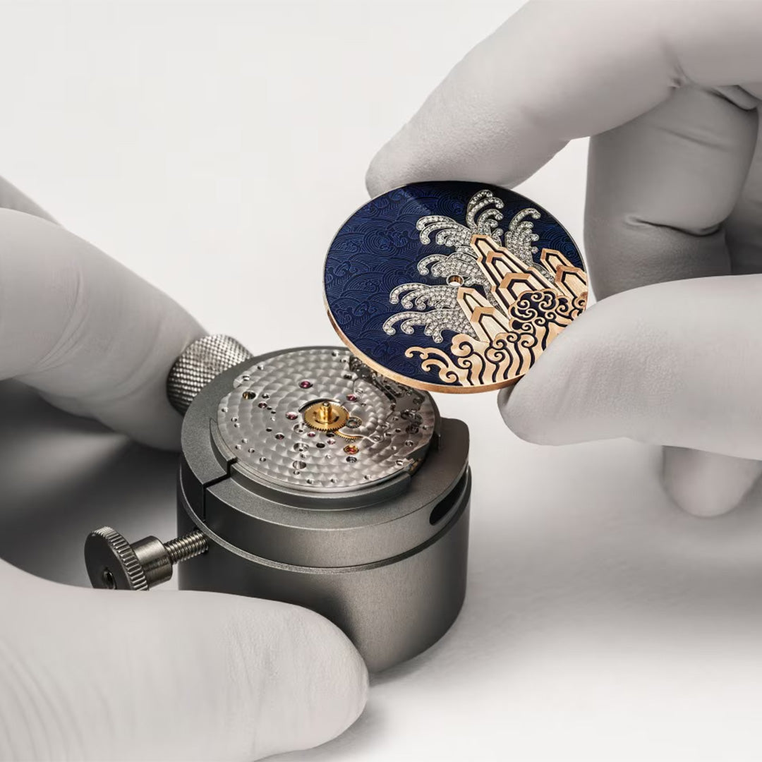 Watch in rose gold Métiers d'Art Tribute to traditional symbols - Moonlight slivers Vacheron constantin