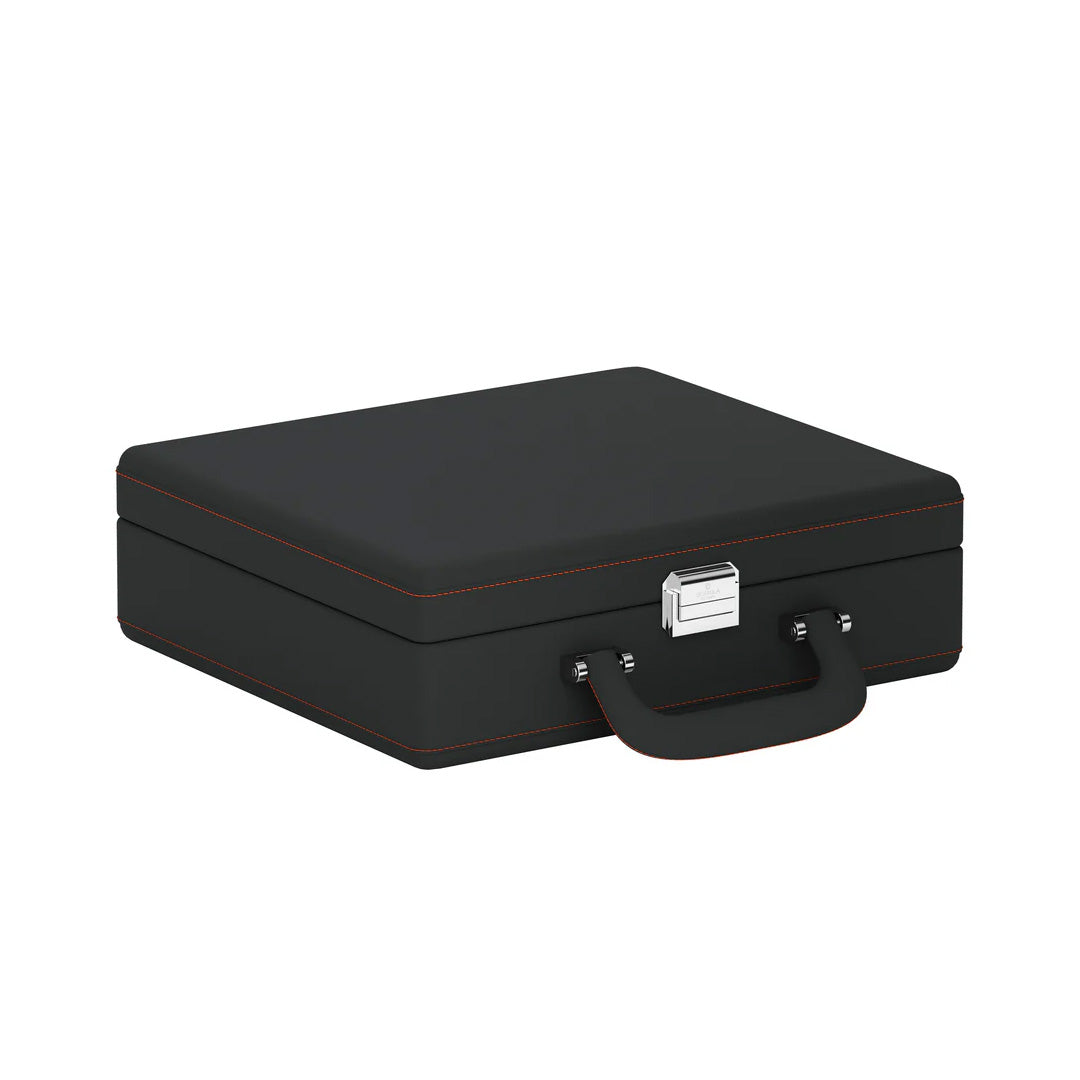 Accessorio in pelle panama Valigetta 8 Pelle Grigio Ardesia/Arancione Scatola del tempo