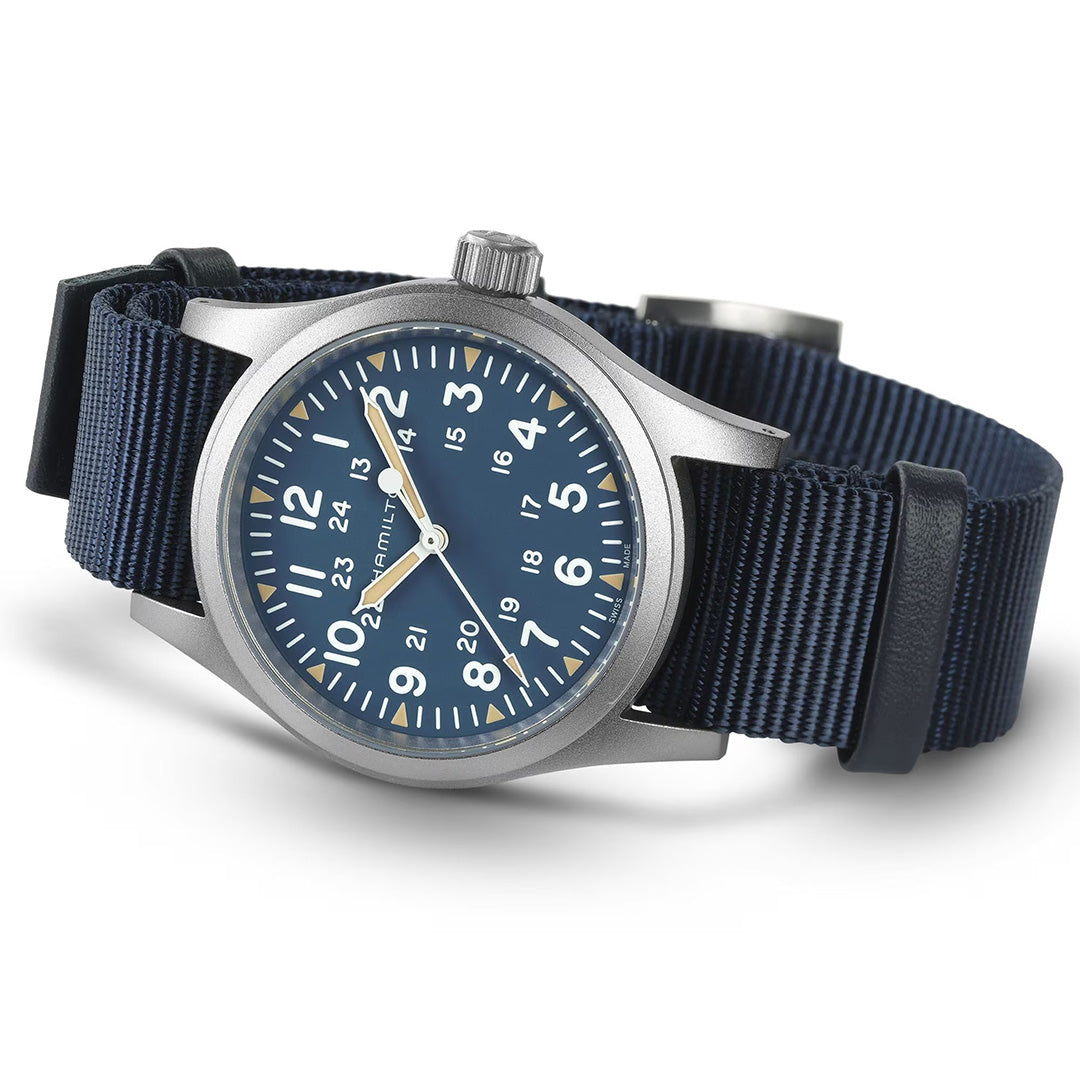 Orologio in acciaio Khaki Field Mechanical Hamilton
