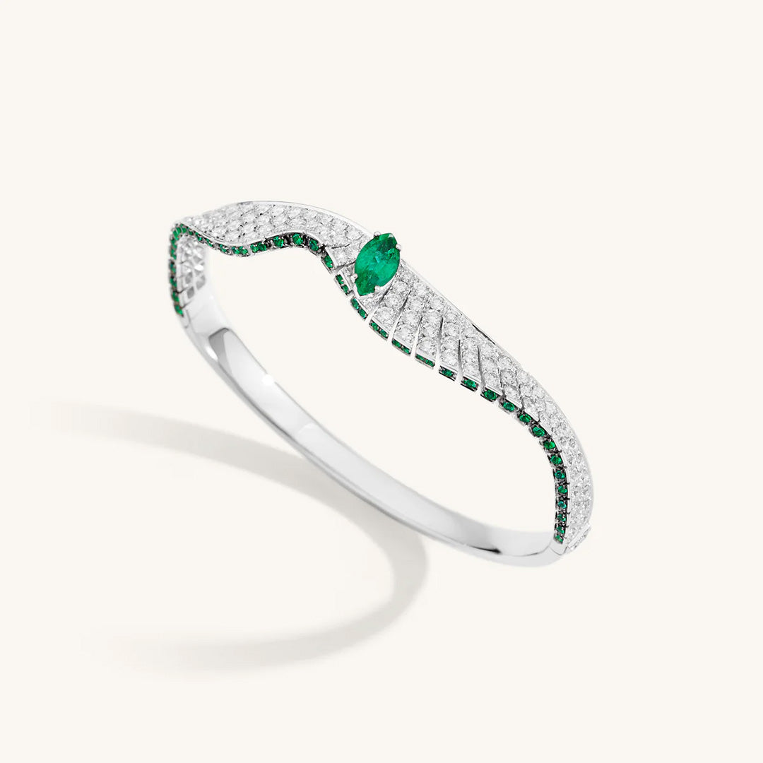 Bracelet in oro bianco Abissi Bangle Palmiero