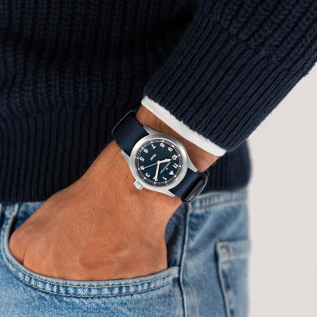 Watch in steel Khaki Field Quartz Hamilton