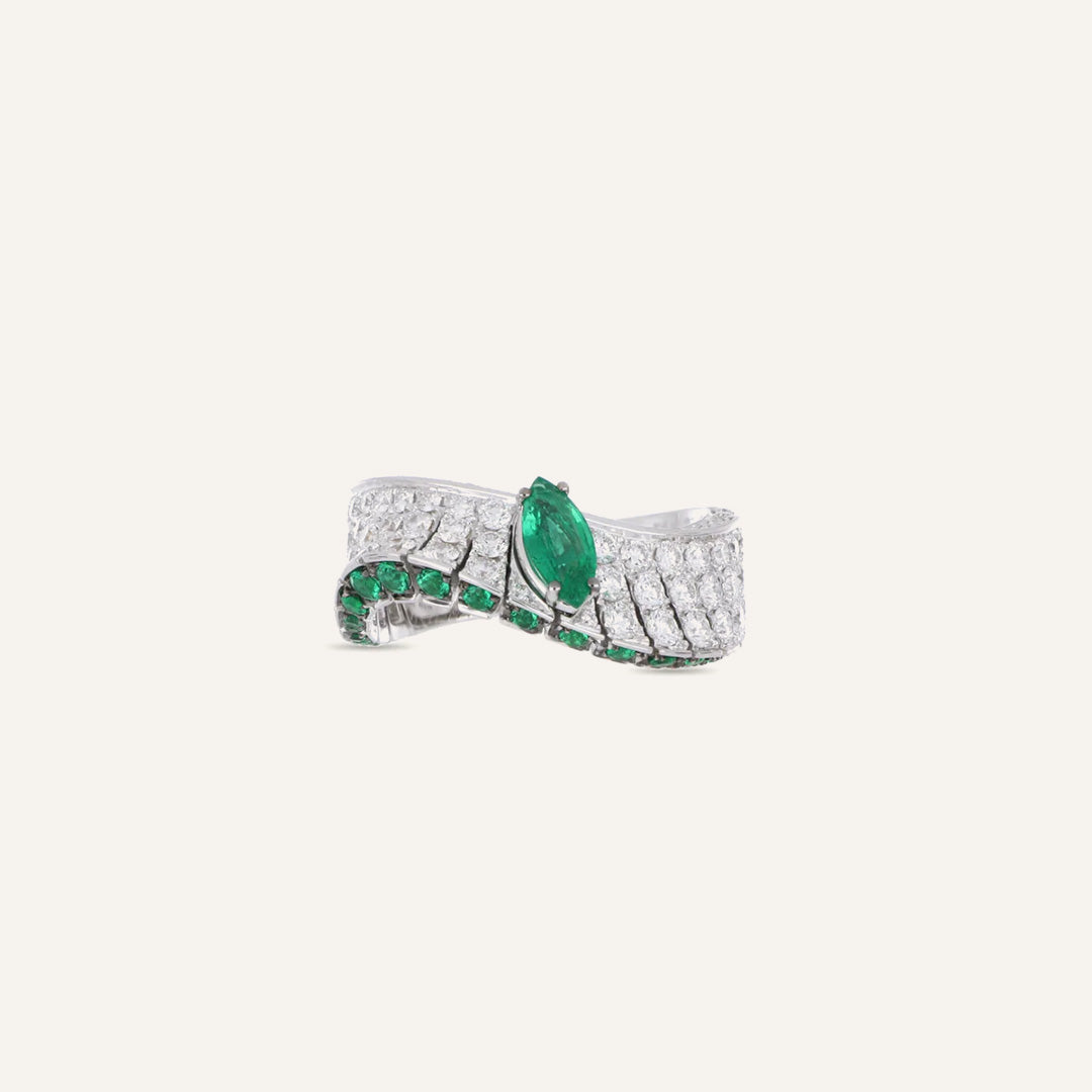 Ring in white gold Abissi Ring Palmiero