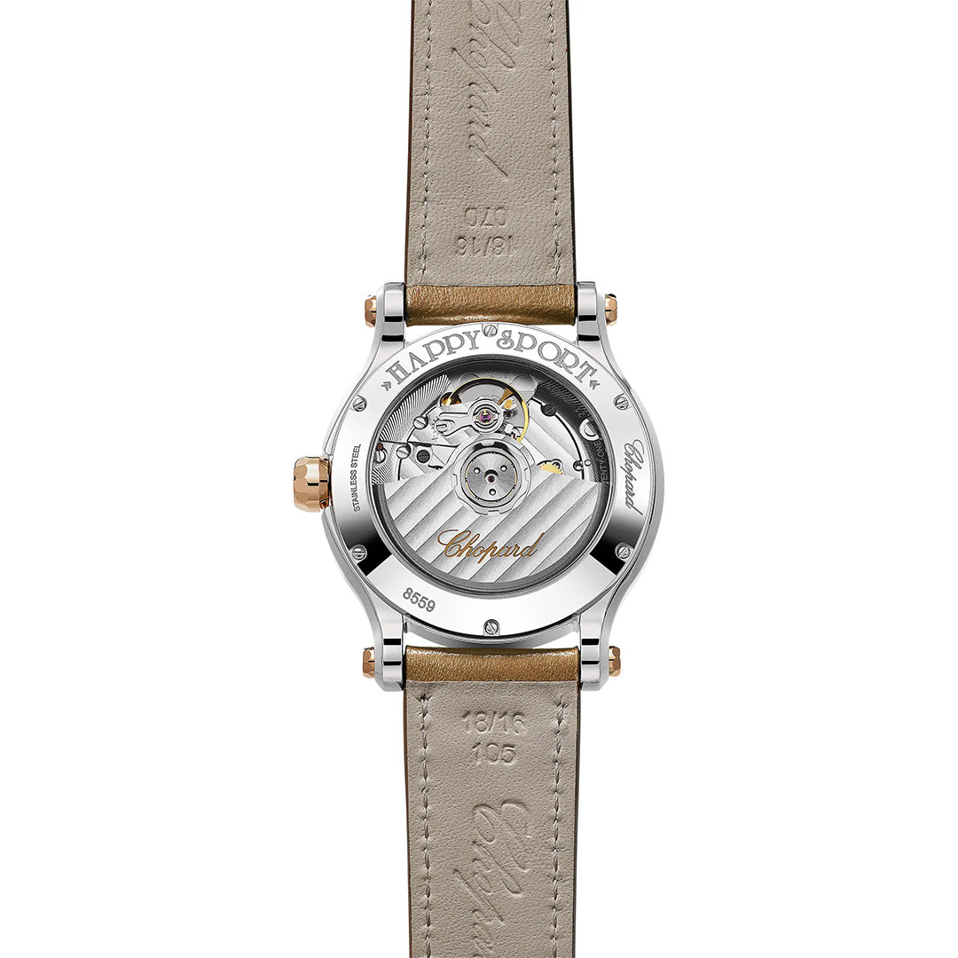 Watch in steel and rose gold Happy Sport Chopard