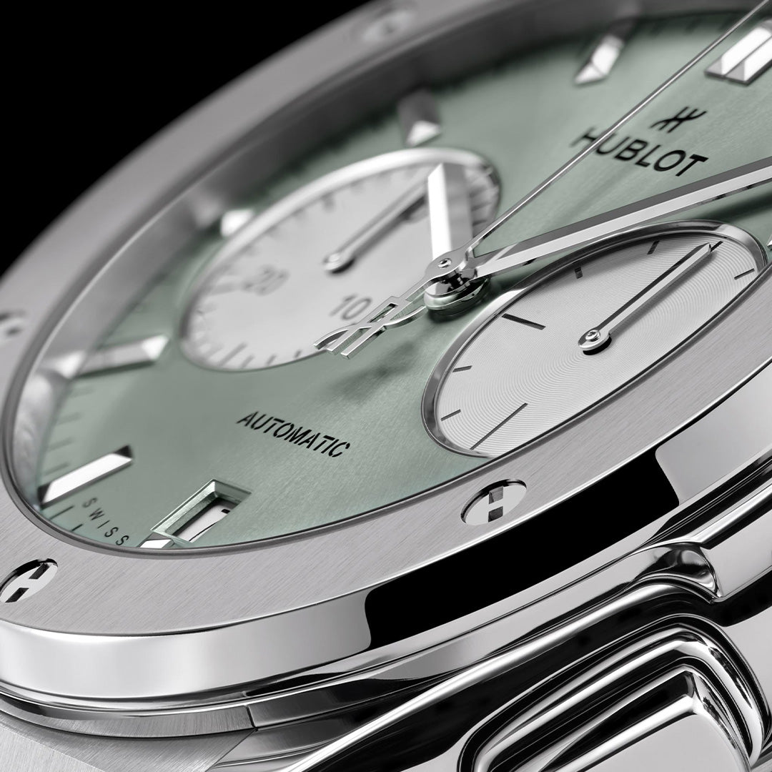Watch in titanium Classic Fusion Chronograph Titanium Sage Green Hublot