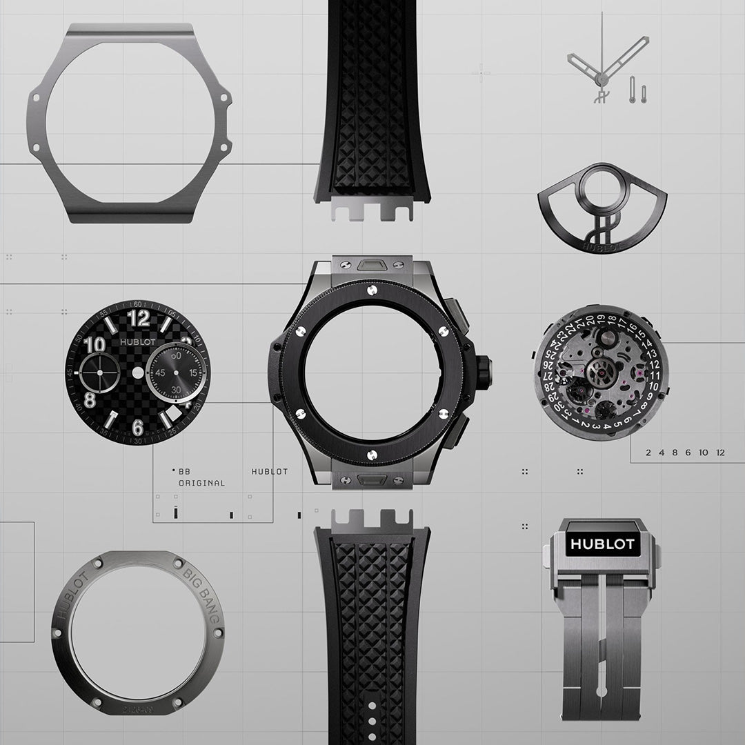 Watch in titanium Big Bang Original Unico Titanium Ceramic Hublot