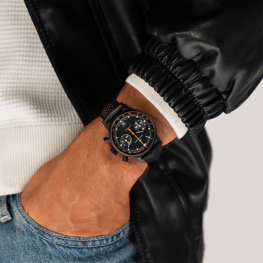 Orologio in acciaio pvd American Classic Intra-matic Auto Chrono Hamilton