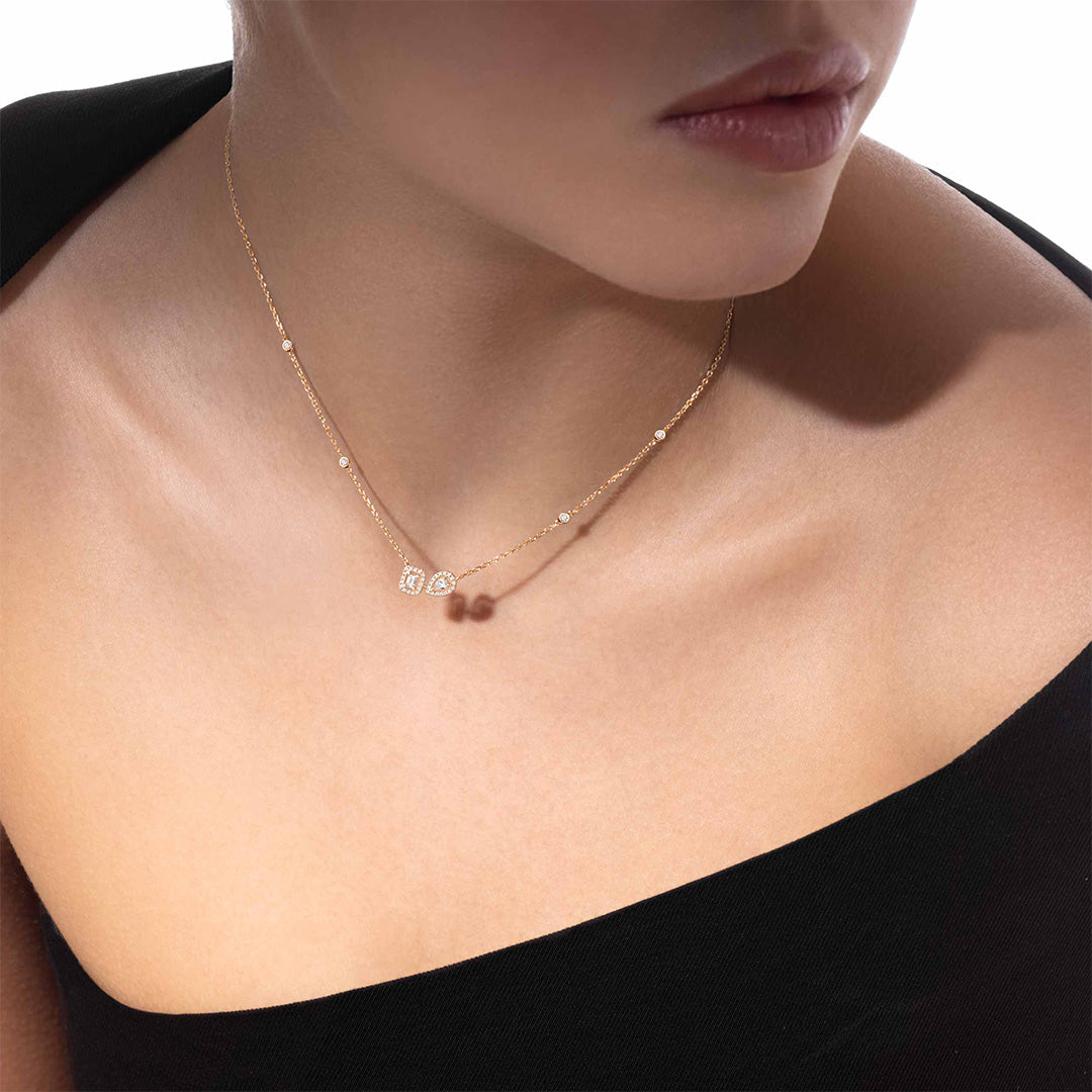 Gioiello in oro rosa My Twin Toi & Moi Necklace Messika