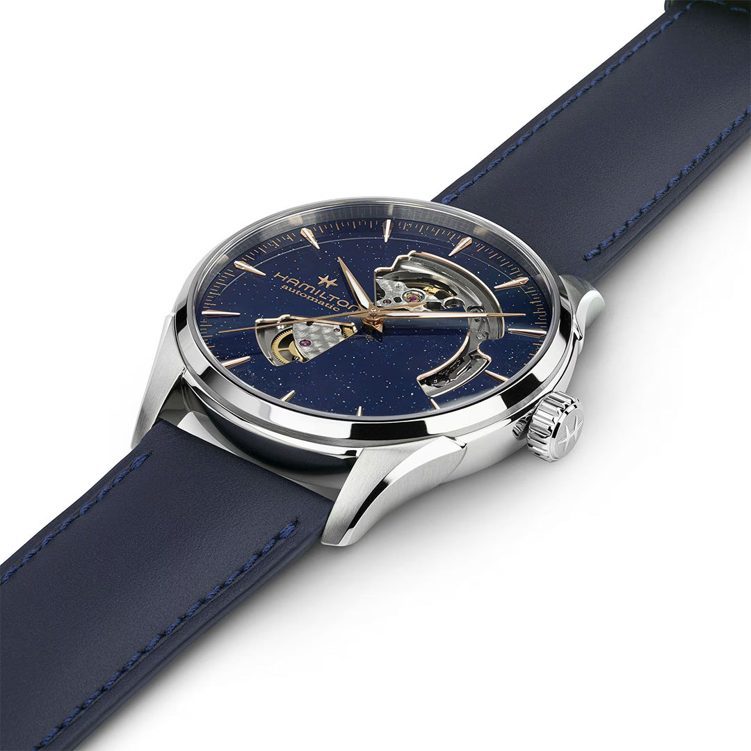 Watch in steel Jazzmaster Open Heart Auto Hamilton
