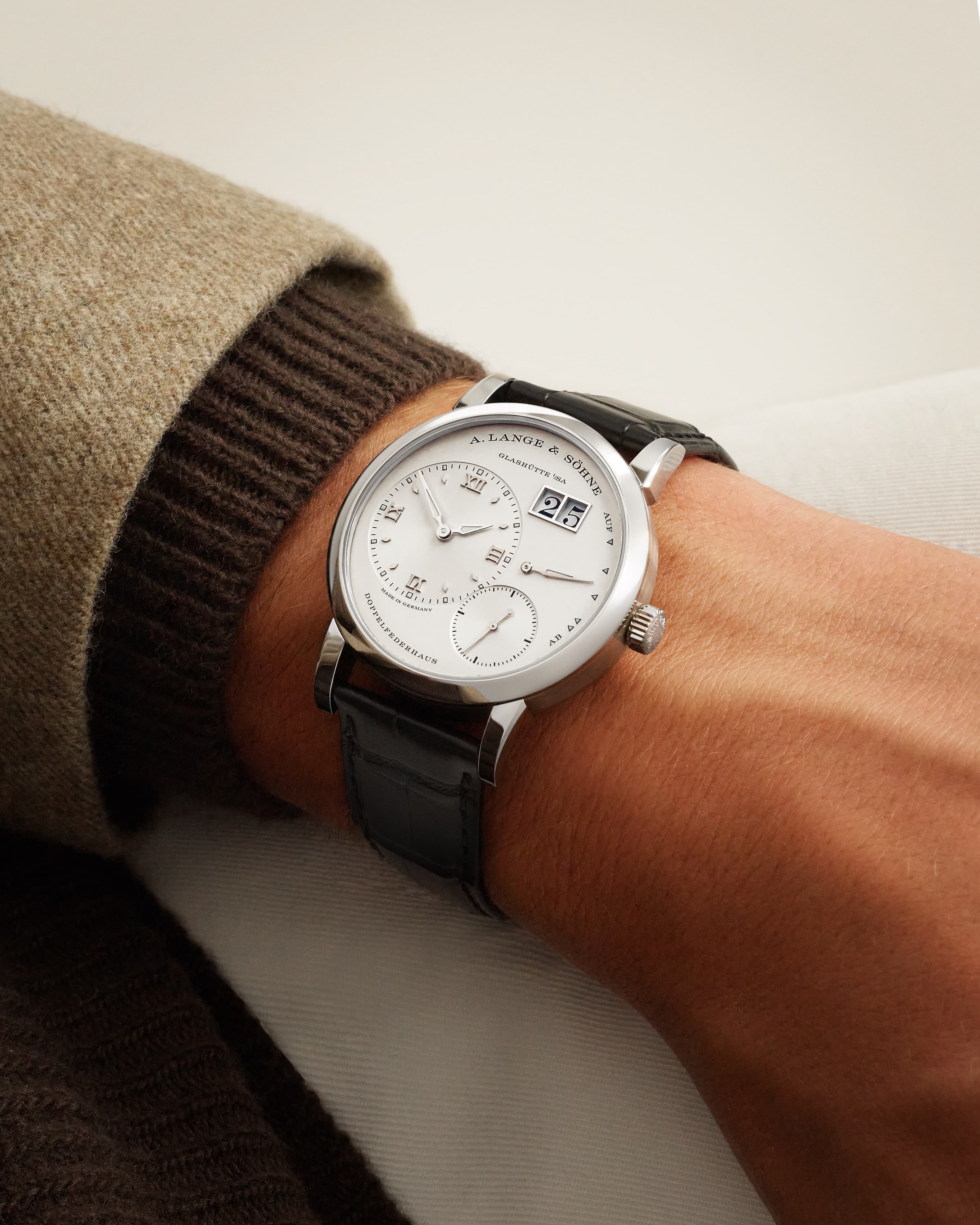 Orologio in oro bianco Lange 1 A lange sohne