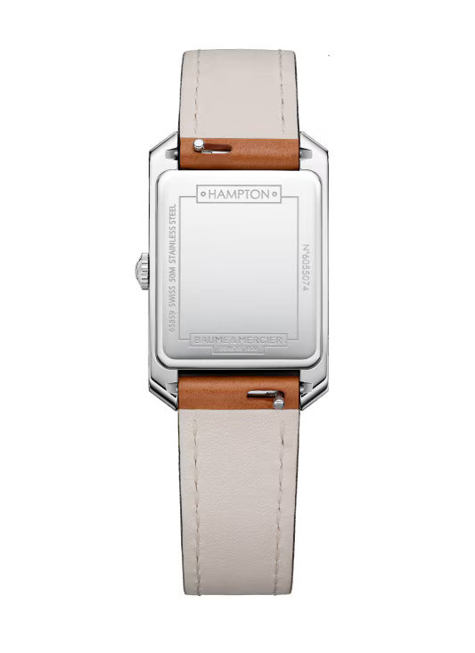 Watch in steel Hampton Baume et mercier