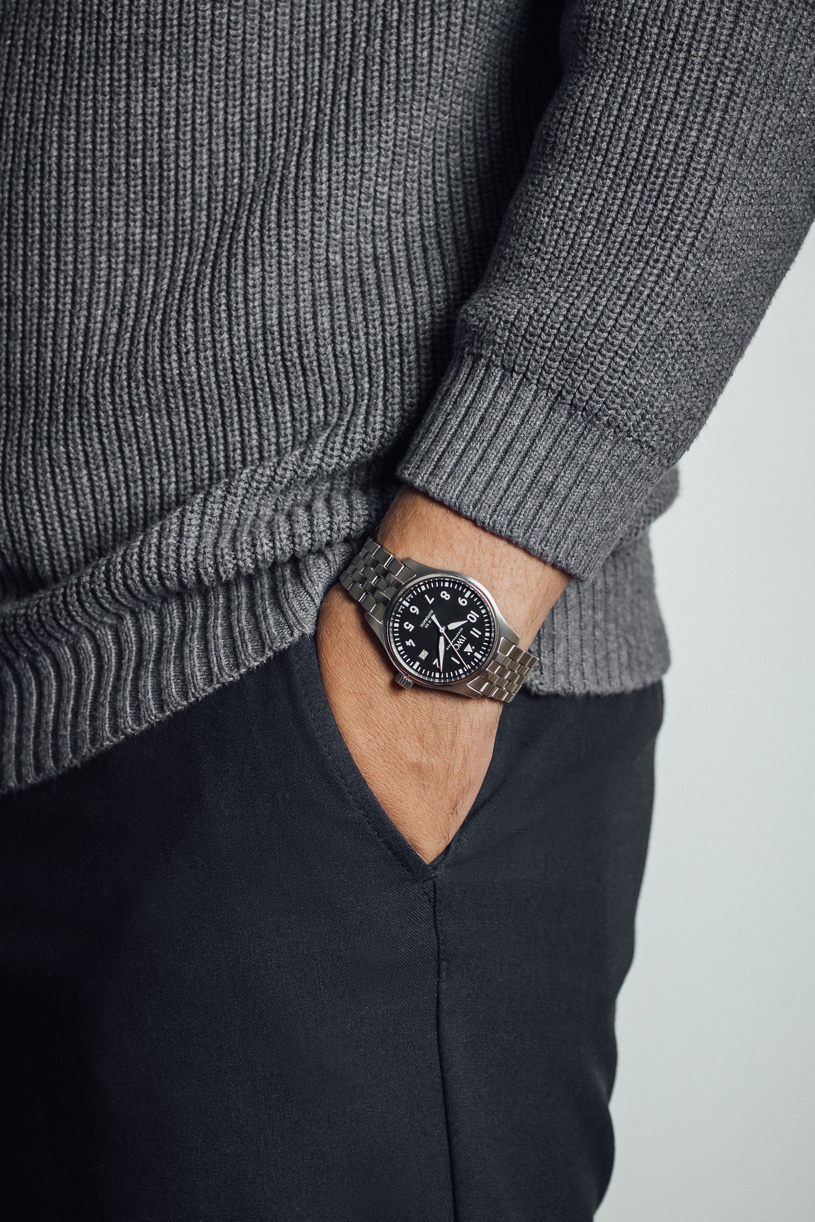 Orologio in acciaio Pilot's Watches Mark XX Iwc