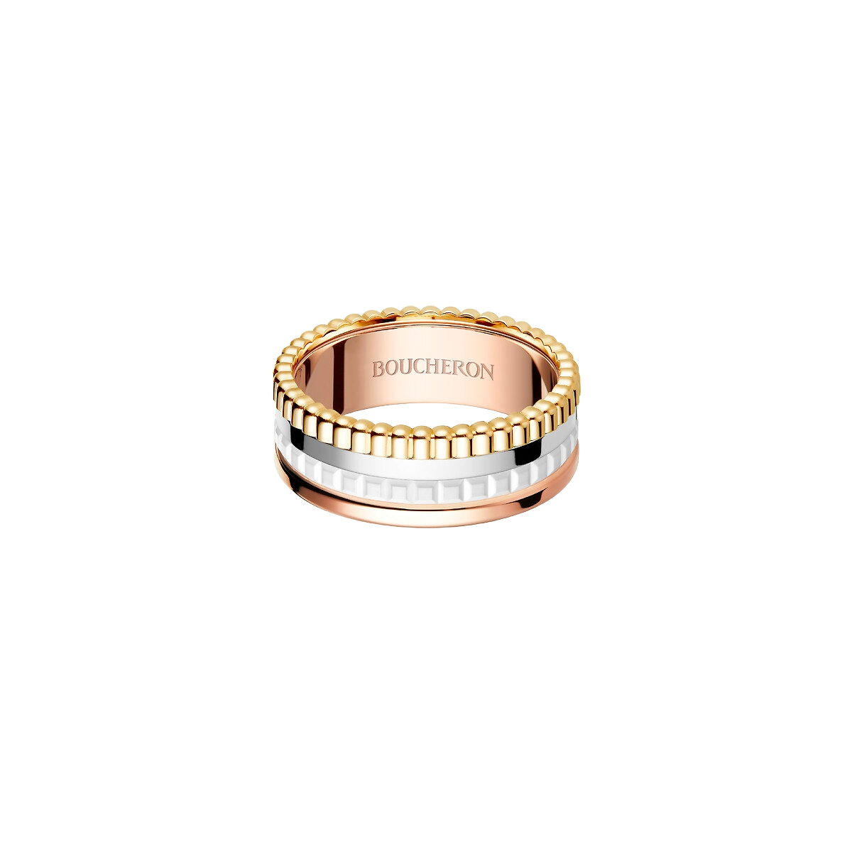 Ring in white gold and rose gold Quatre White Ring Boucheron