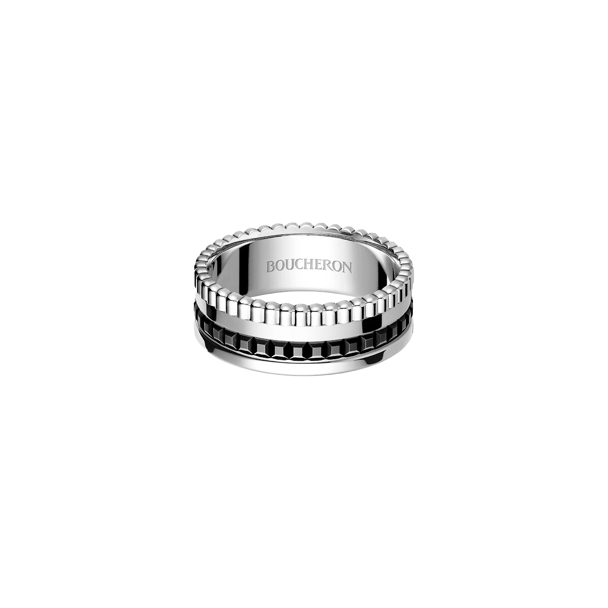 Gioiello in oro bianco Anello Quatre Black Small Boucheron
