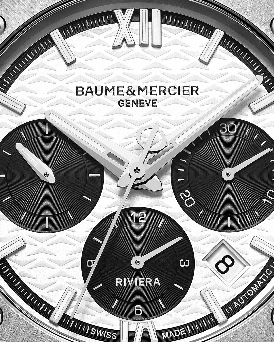 Watch in steel Riviera Baume et mercier