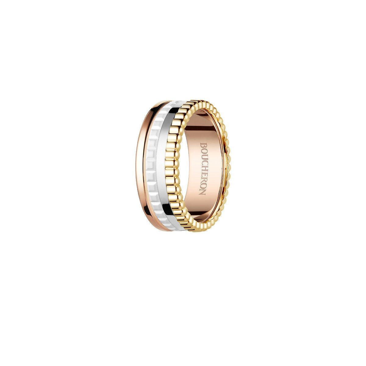 Gioiello in oro bianco e oro rosa Anello Quatre White Boucheron