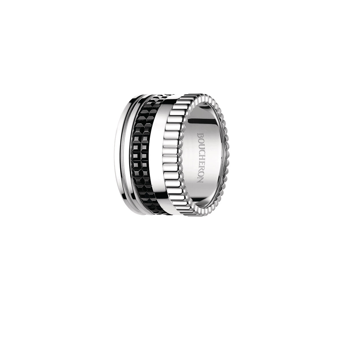 Ring in white gold Quatre Black Large Ring
 Boucheron
