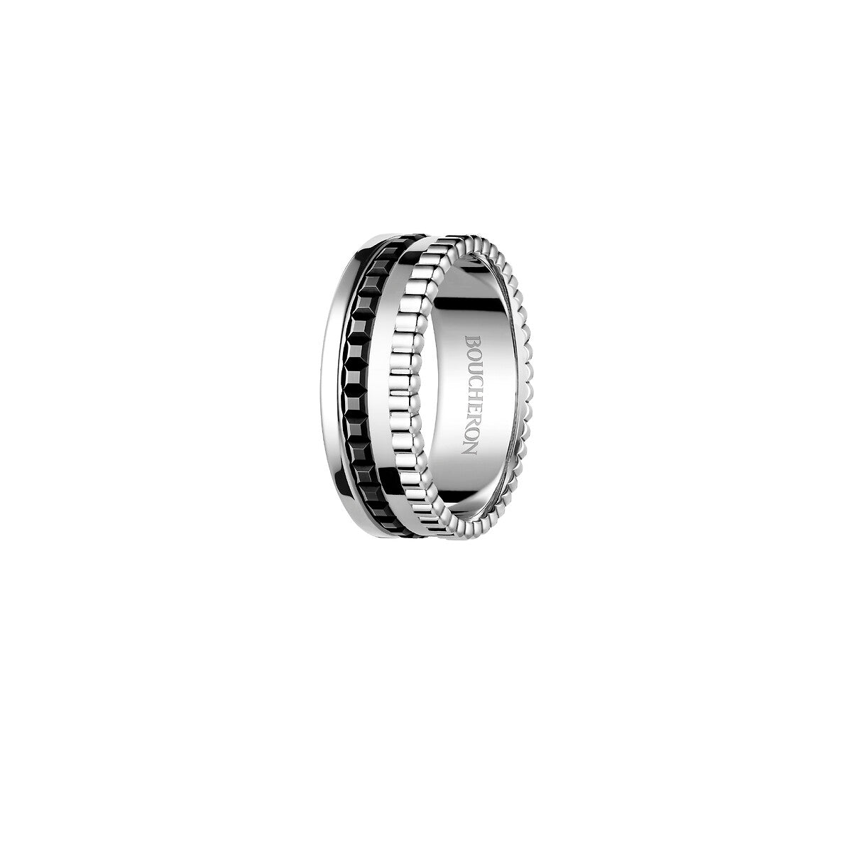 Gioiello in oro bianco Anello Quatre Black Small Boucheron