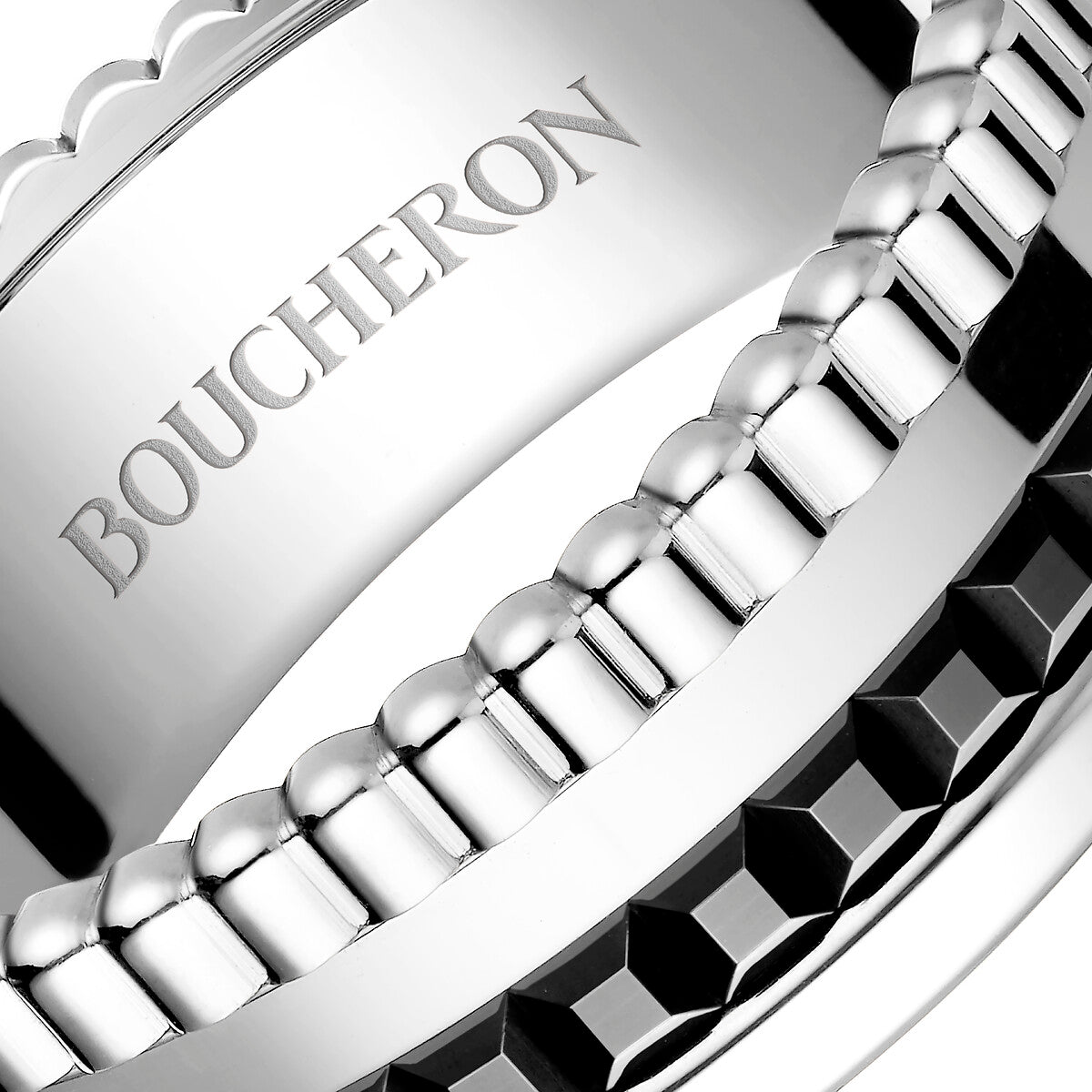 Ring in white gold Quatre Black Small Ring
 Boucheron
