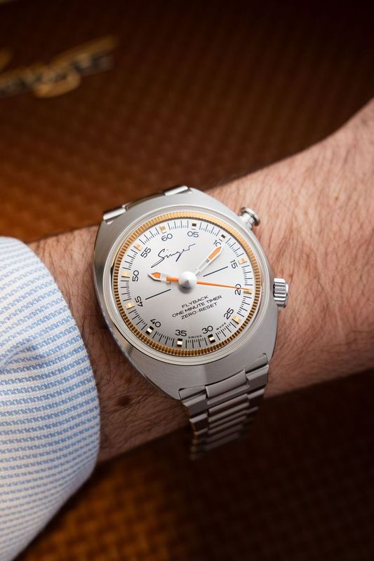 Watch in steel 1969 Sunray Timer Singer