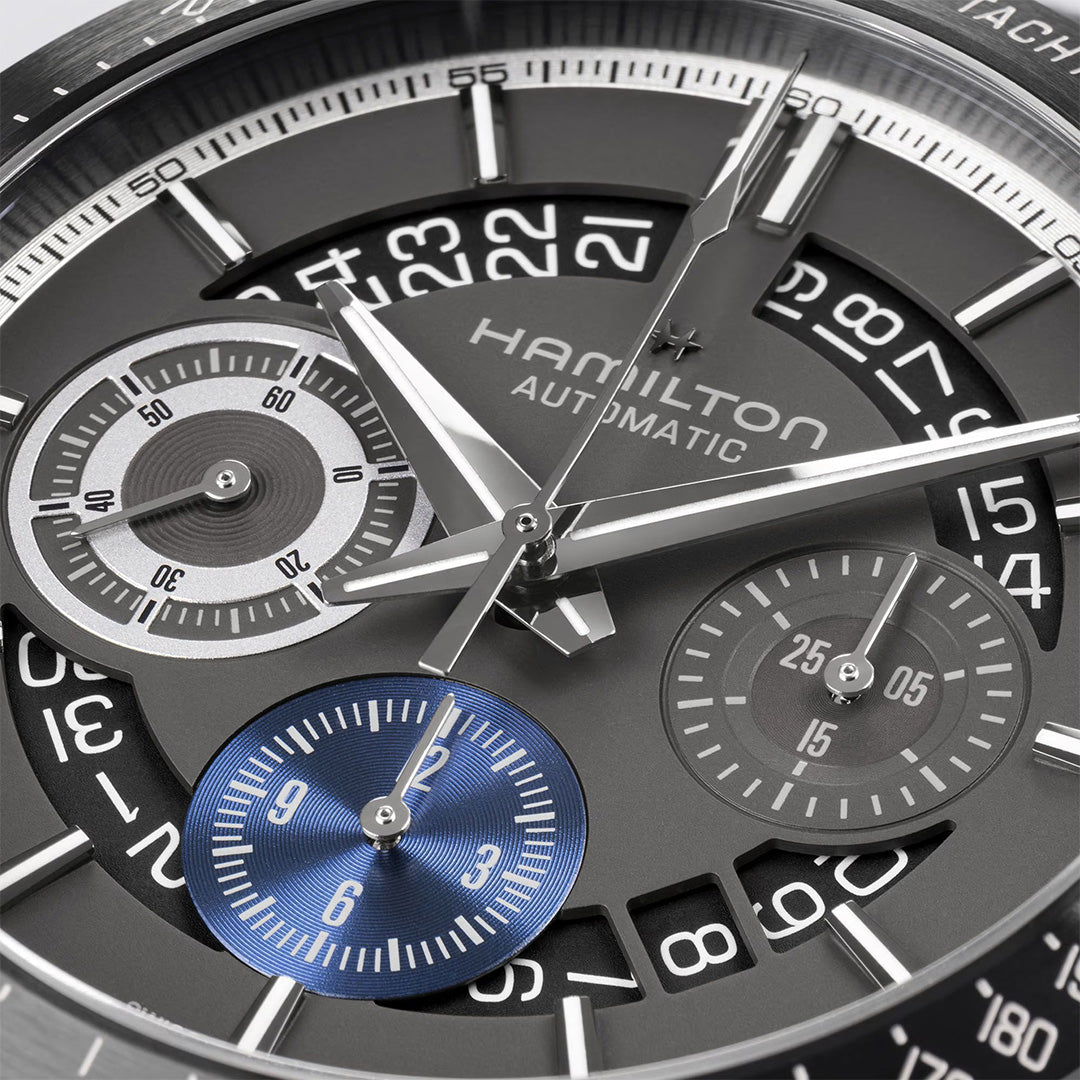 Watch in pvd-coated steel Jazzmaster Performer Autochrono Hamilton