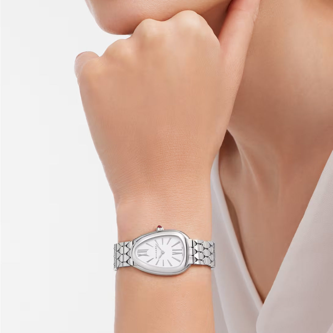 Watch in steel Serpenti Seduttori Bulgari