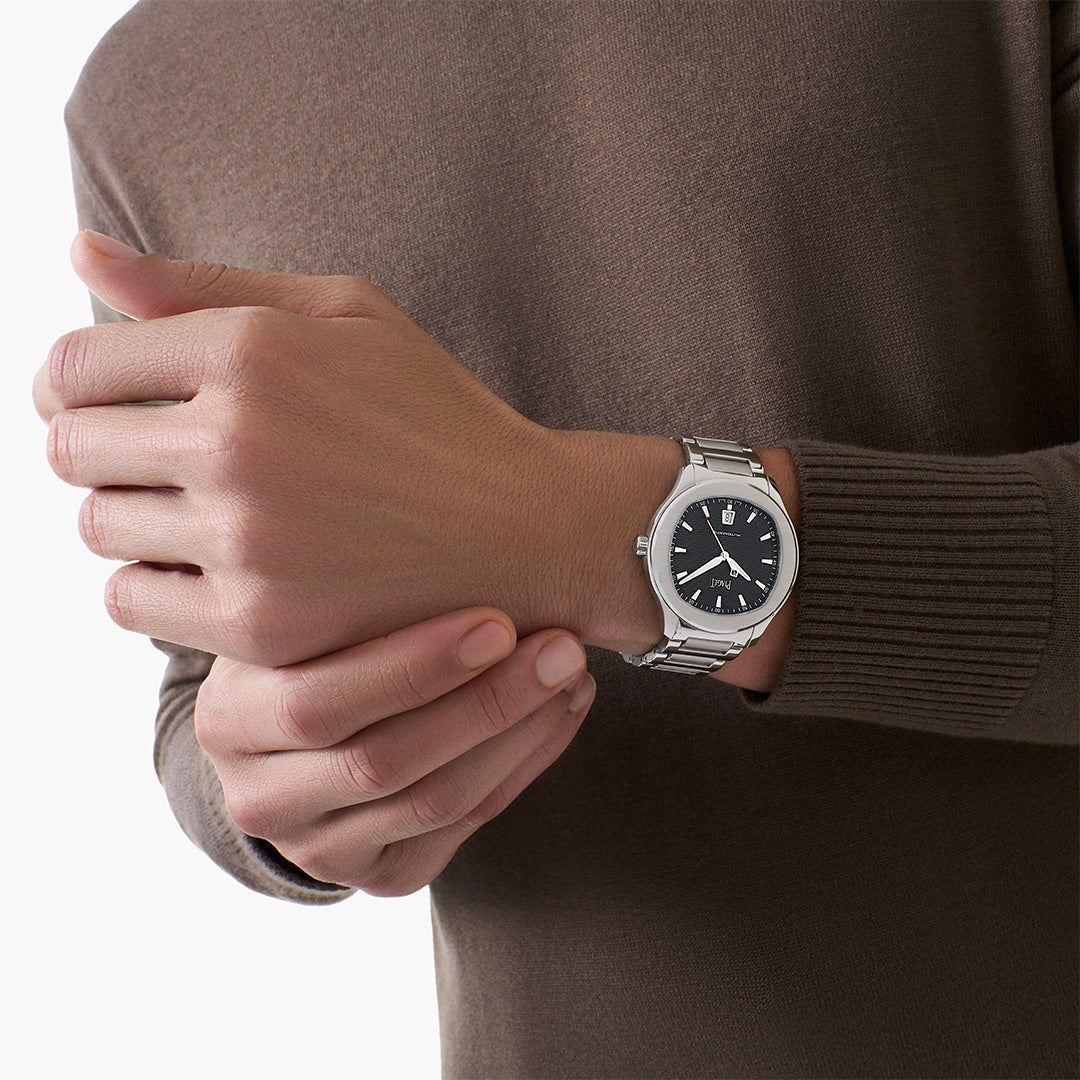 Watch in steel Piaget Polo Date Piaget