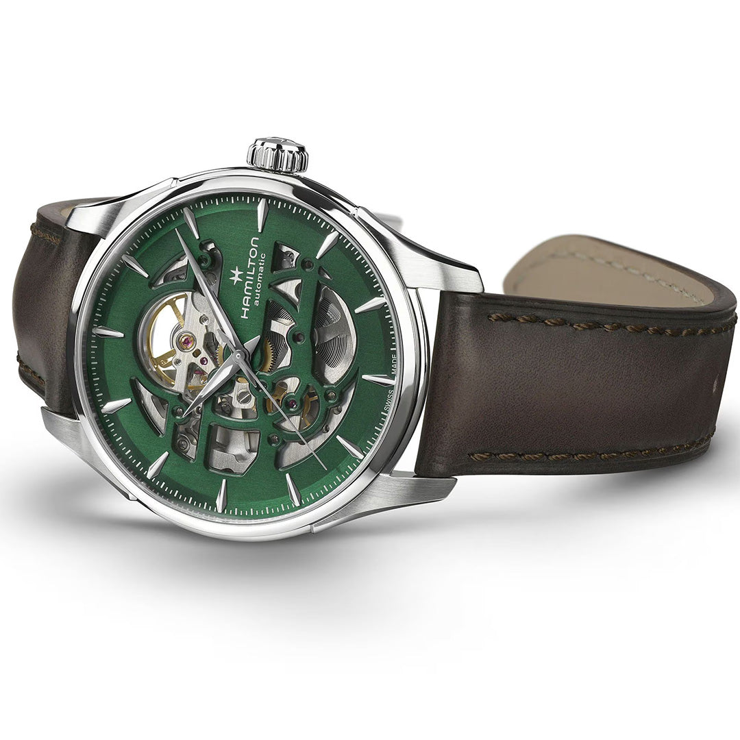 Watch in steel Jazzmaster Skeleton Auto Hamilton